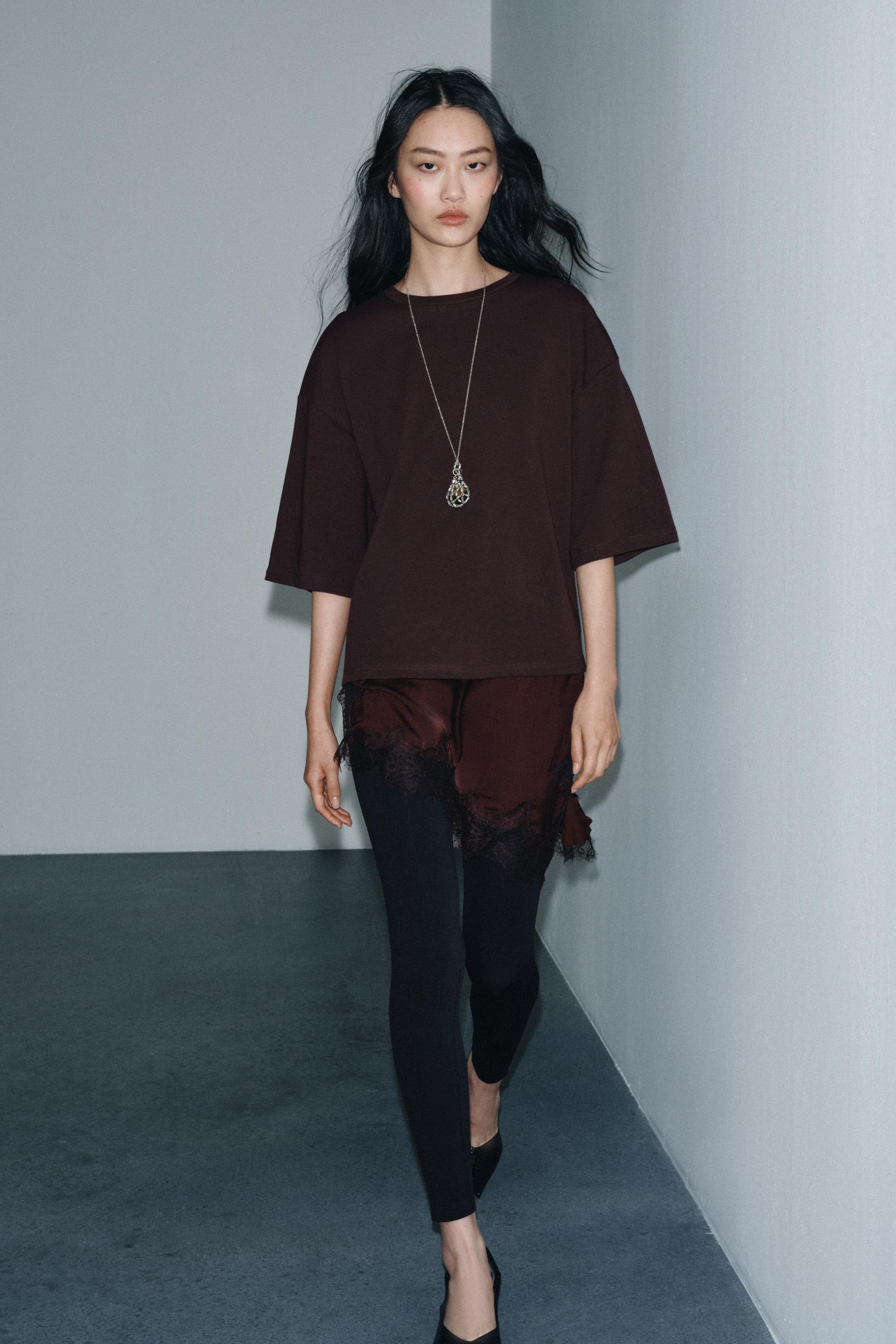 COMBINATION LACE T-SHIRT